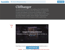Tablet Screenshot of cliffhangerhouse.com